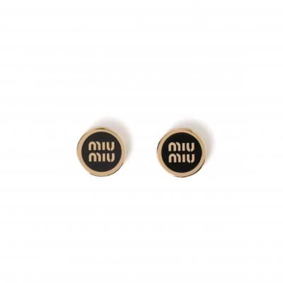 MIU MIU ENAMELED METAL EARRINGS 5JO912